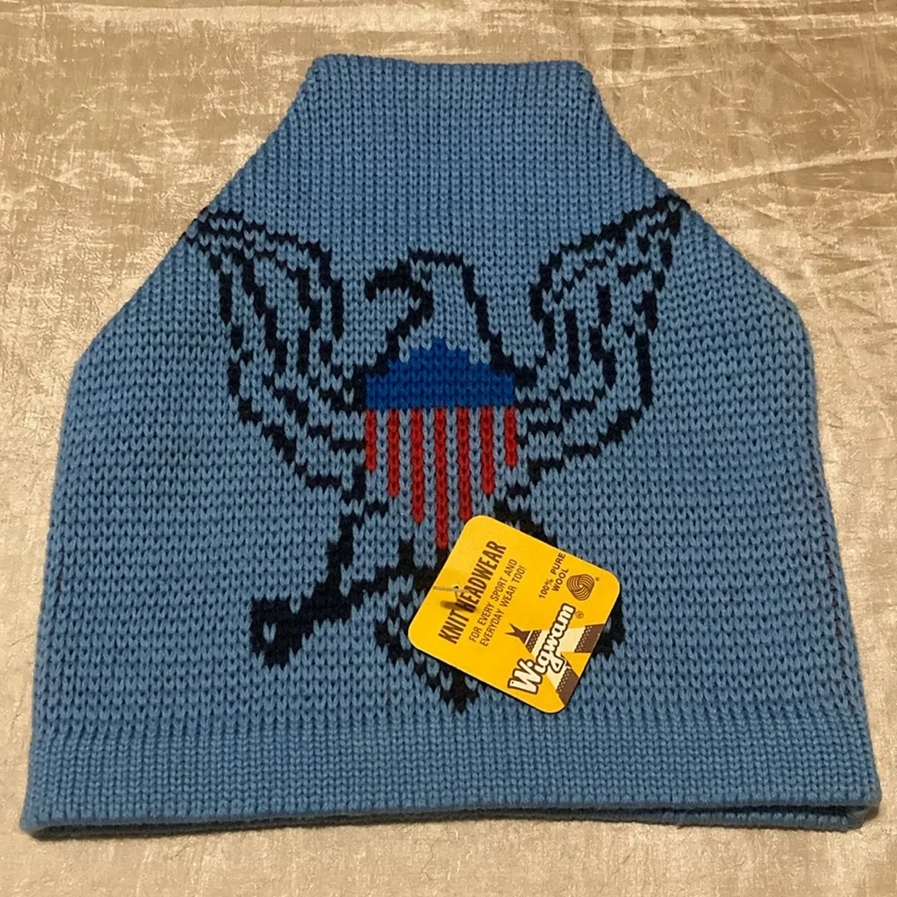 Wigwam Ski Cap Beanie Bird 100% Wool Knitted